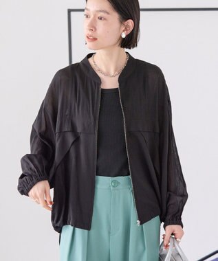 AMERICAN HOLIC 接触冷感シアースポーティーブルゾン Black