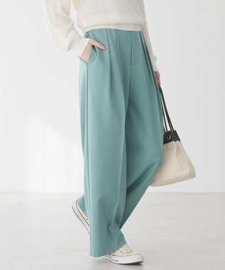 AMERICAN HOLIC タックワイドパンツ Green