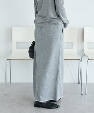 CRAFT STANDARD BOUTIQUE ダブルウェストカットソーロングスカート Gray Mixture