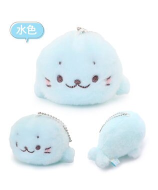 Mother garden しろたん カラーキーホルダー 10cm 【単品】 全9カラー 水色