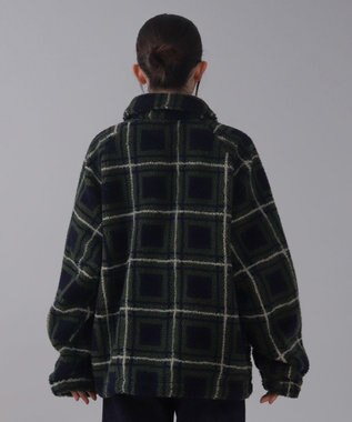 WEGO 【ユニセックス着用ITEM】ボアチェックブルゾン 柄1