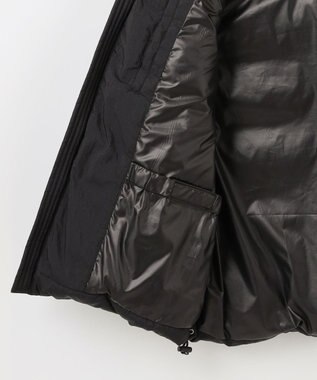 JOSEPH ABBOUD MOUNTAIN 【サステナブル/軽量/8ポケット/JAPANファブリック】ライトナイロンワッシャー アウトドアダウンベスト ブラック系