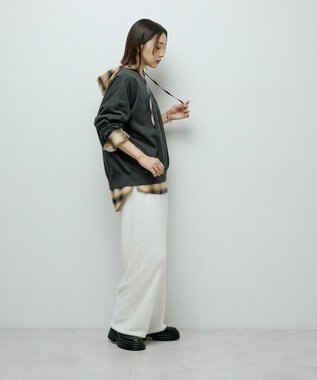 Green Parks オーバーサイズロゴ裏毛プルオーバー Charcoal Gray