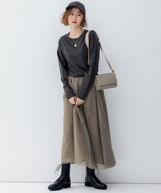 23区 VIOLAdORO シュリンレザー ミニショルダーバッグ ベージュ系