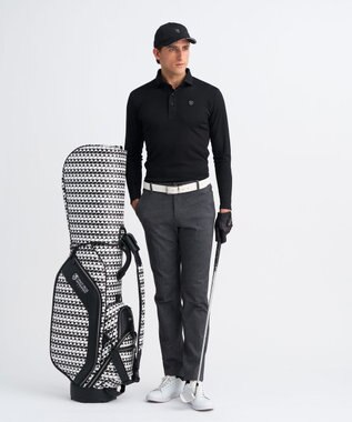 23区GOLF 【UNISEX】フラッグ総柄キャディバッグ　他と被らないデザイン ブラック系5