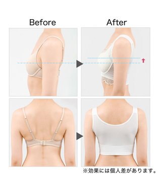 BRADELIS New York 【BRADELIS Me / ノンワイヤー・バストアップ】レーシィオールインワンブラ 日中も就寝時も快適に補正するブラ ブラック