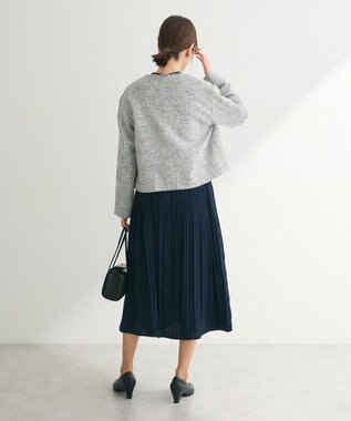 Green Parks ef-de プリーツワンピース Dark Navy