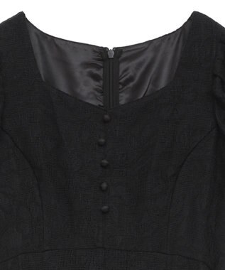 earth music&ecology パネル切り替えレースワンピース Black