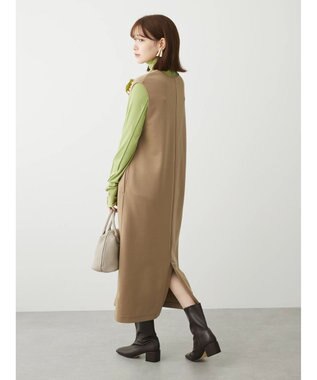 Green Parks キーネックダンボールジャンスカ Beige
