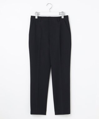 J.PRESS LADIES 【洗える】アルガンシルク テーパード パンツ ネイビー系