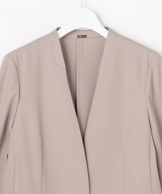 ANY SIS L スマートビューティーストレッチカラーレス ジャケット グレージュ