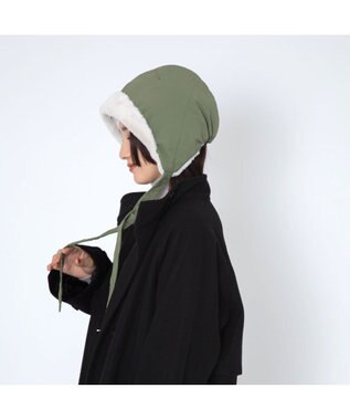 林八百吉商店 un chapeau  中綿ボンネット カーキ