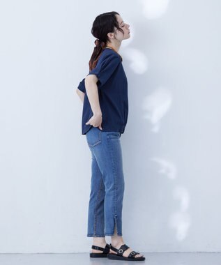 J.PRESS YORK STREET 【WOMEN】ドルマンスリーブ プルオーバー ネイビー系