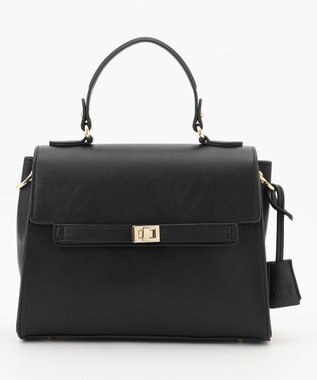 J.PRESS LADIES 【2way】フラップノーブル バッグ ブラック系