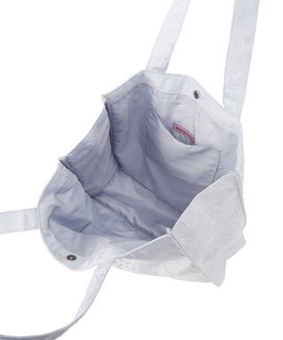 Maison de FLEUR ブランドロゴ刺繍ジャカードスクエアトート Light Blue