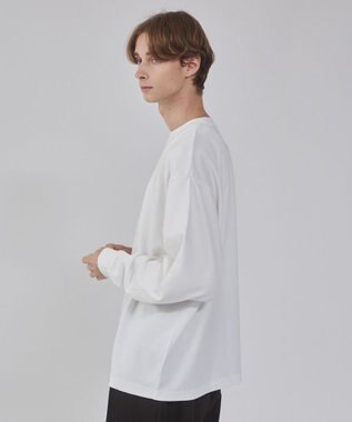 WEGO 【ユニセックス着用/UVカット/軽量/接触冷感//毛玉レス/しわになりにくい/ストレッチ/MLサイズ展開】AIRFUNCTIONシンプルロゴT（しわに ホワイト