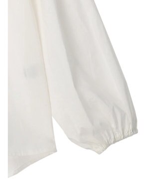 CRAFT STANDARD BOUTIQUE パールボタンピコフリルブラウス Off White