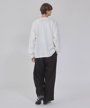 WEGO 【ユニセックス着用/UVカット/軽量/接触冷感//毛玉レス/しわになりにくい/ストレッチ/MLサイズ展開】AIRFUNCTIONシンプルロゴT（しわに ホワイト