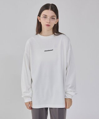 WEGO 【ユニセックス着用/UVカット/軽量/接触冷感//毛玉レス/しわになりにくい/ストレッチ/MLサイズ展開】AIRFUNCTIONシンプルロゴT（しわに ホワイト