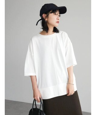 Green Parks 接触冷感裾リブＴシャツ Off White