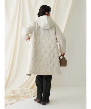 CRAFT STANDARD BOUTIQUE キルティング切替フードコート Beige