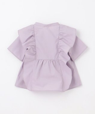 組曲 KIDS 【110-140㎝】パピヨンラッフル ブラウス ラベンダー系