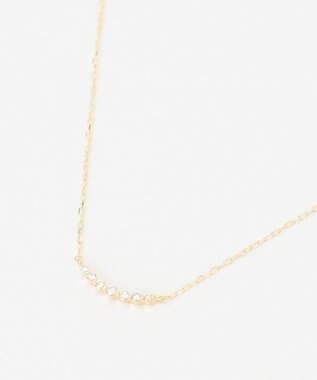 TOCCA 【WEB限定】FRILL DIAMOND NECKLACE K10 ダイヤモンド ネックレス ゴールド系