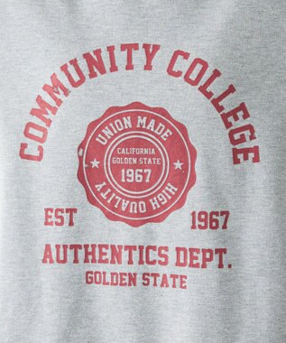 CRAFT STANDARD BOUTIQUE カレッジプリントプルオーバー Gray Mixture