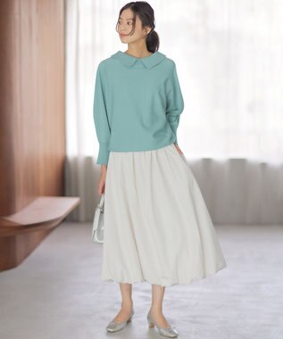 組曲 ソフトクロスバルーン スカート アイボリー系