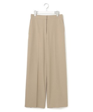 ICB 【洗える】 トリアセボディシェルピーチ ワイドパンツ ライトカーキ系