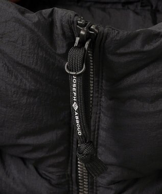 JOSEPH ABBOUD MOUNTAIN 【サステナブル/軽量/8ポケット/JAPANファブリック】ライトナイロンワッシャー アウトドアダウンベスト ブラック系