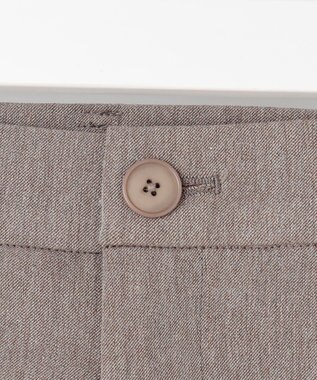 自由区 【WEB限定カラーあり・撥水加工・洗える】TRギャバストレート パンツ モカ