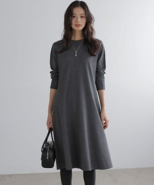 組曲 L シックフレアニットワンピース