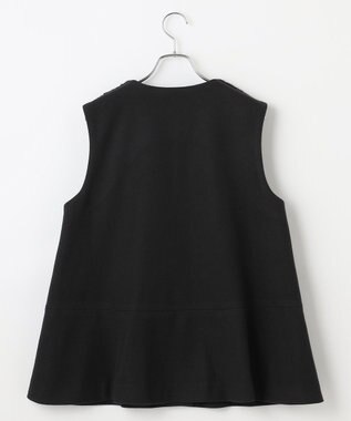 #Newans ペプラムシルエットファージレ ブラック