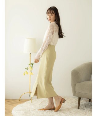 earth music&ecology ファスナースリットスカート Yellow