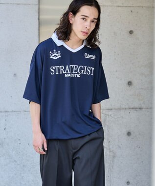 WEGO 【ユニセックス着用ITEM/MLサイズ展開】ドロストゲームシャツプルオーバー ネイビー