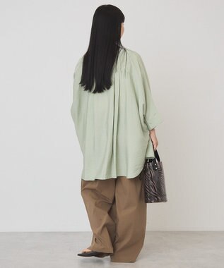 AMERICAN HOLIC 【予約】【WEB限定】接触冷感Wポケットシャツチュニック Khaki
