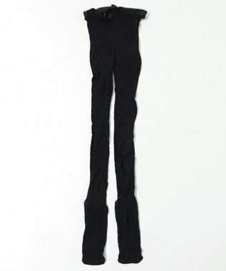 WEGO フラワー総レースタイツ ブラック