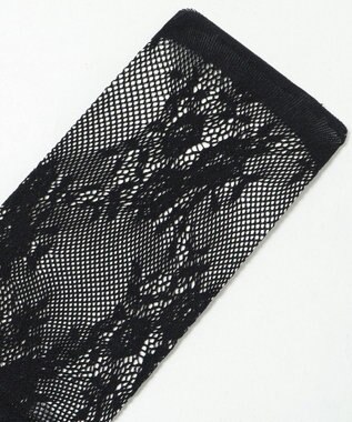 WEGO フラワー総レースタイツ ブラック