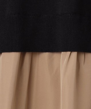 洗える】タフタコンビ ワンピース / 自由区 S | ファッション