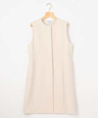 組曲 【KUMIKYOKU NAVY】コンフォータブルドレープ ジレ アイボリー系