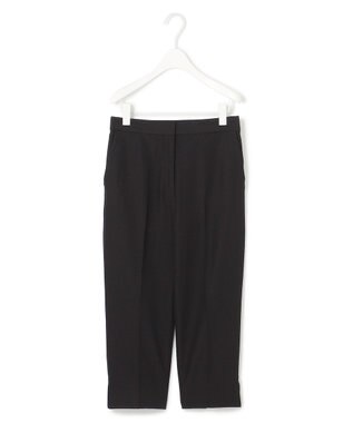 ICB 【洗える】トリアセドライストレッチ クロップドパンツ ブラック系
