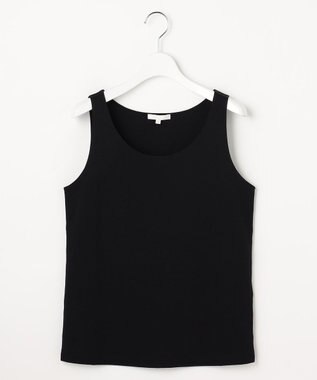 自由区 L スーピマスムーススリム タンクトップ ブラック