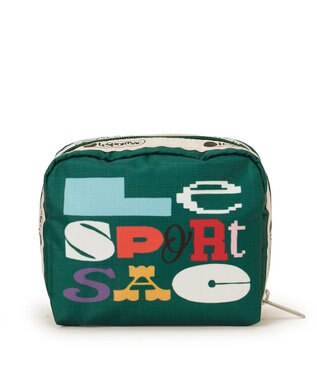 LeSportsac SQUARE COSMETIC/LSSタイポグラフィコスメティック LSSタイポグラフィコスメティック