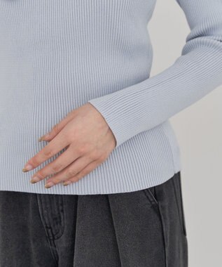 Green Parks ・ｓｗｉｎｇ　ｂｙ　ショルダーリボンプルオーバー Sax