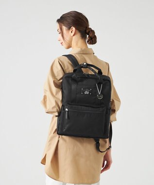 LA BAGAGERIE 10ポケット持ち手付きリュック Lサイズ ブラック