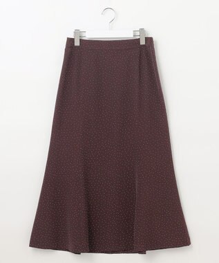 J.PRESS LADIES L 【WEB限定・洗える】フェミニッシュパウダー dots スカート ワイン系5