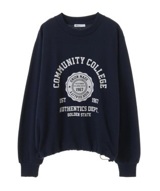 CRAFT STANDARD BOUTIQUE カレッジプリントプルオーバー Gray Mixture