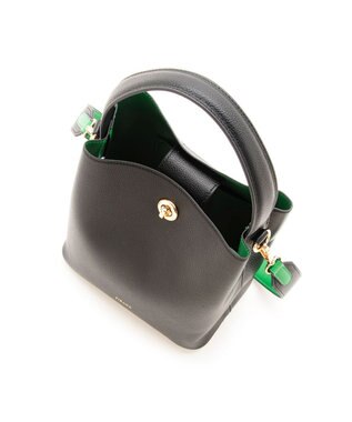 MioFIRANO ツイストロックボックスハンドバッグ 3WAY　FIRANO フィラノ BLACK