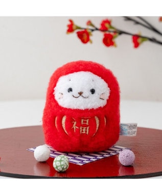 Mother garden しろたん 福だるま マスコット 《赤色》 単品